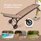 Costway Outdoor Adjustable Chaise Lounge Patio 6-Position Recliner with Wheels